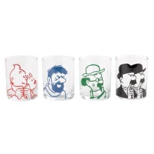 Pack 4 verres – Personnages Tintin
