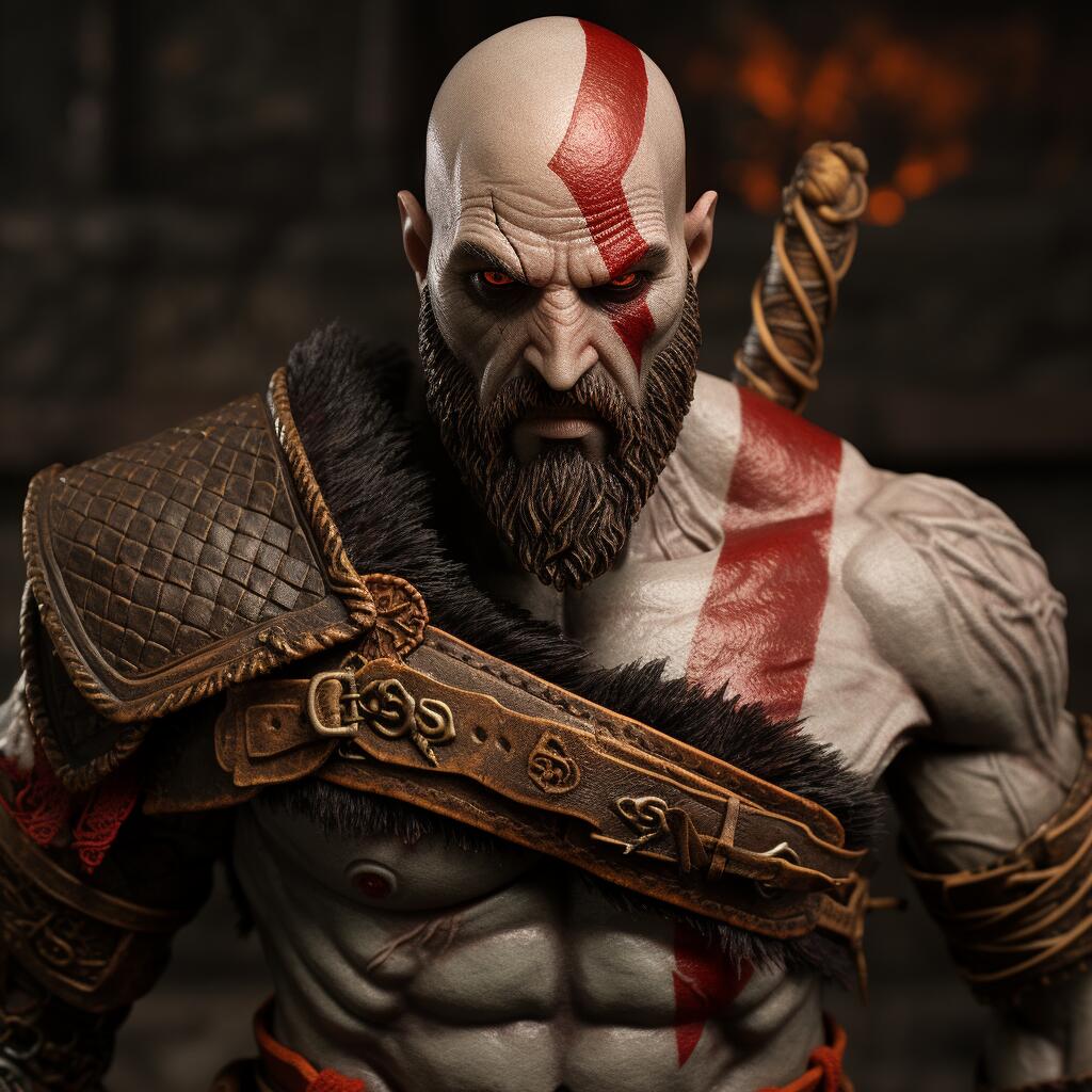 Figurine du personnage Kratos de God of War