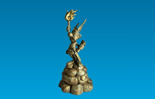 Figurine Pixi Bronze Astérix Liberté Éclairant le Monde