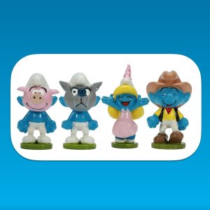 Schtroumpfs Déguisés, Le petit cochon, le cowboy, Schtroumpfette princesse, grand méchant Schtroumpf