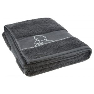 Drap de douche Gris-Tintin