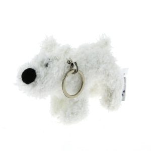 Porte-clés Milou peluche 8cm